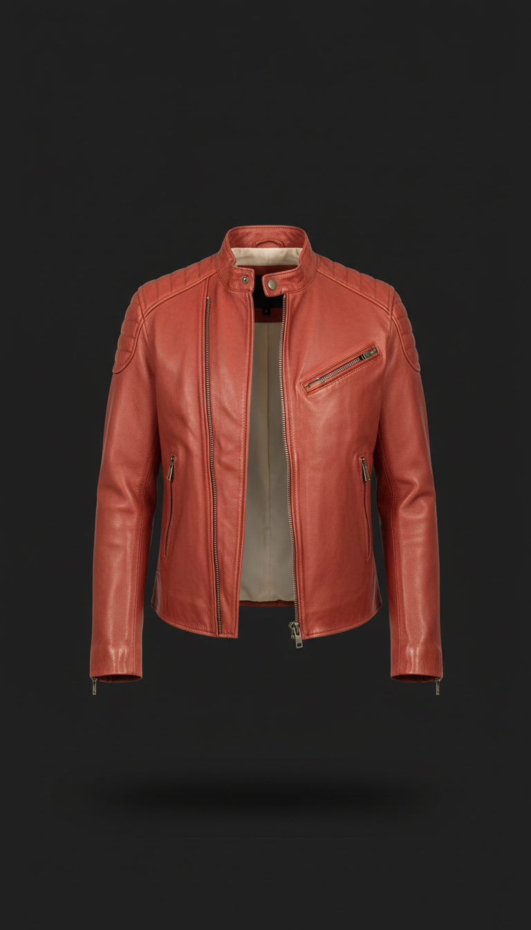 Red Clay Tailored Moto Jacket