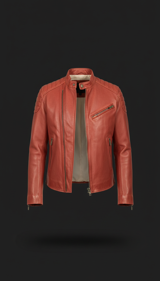 Red Clay Tailored Moto Jacket