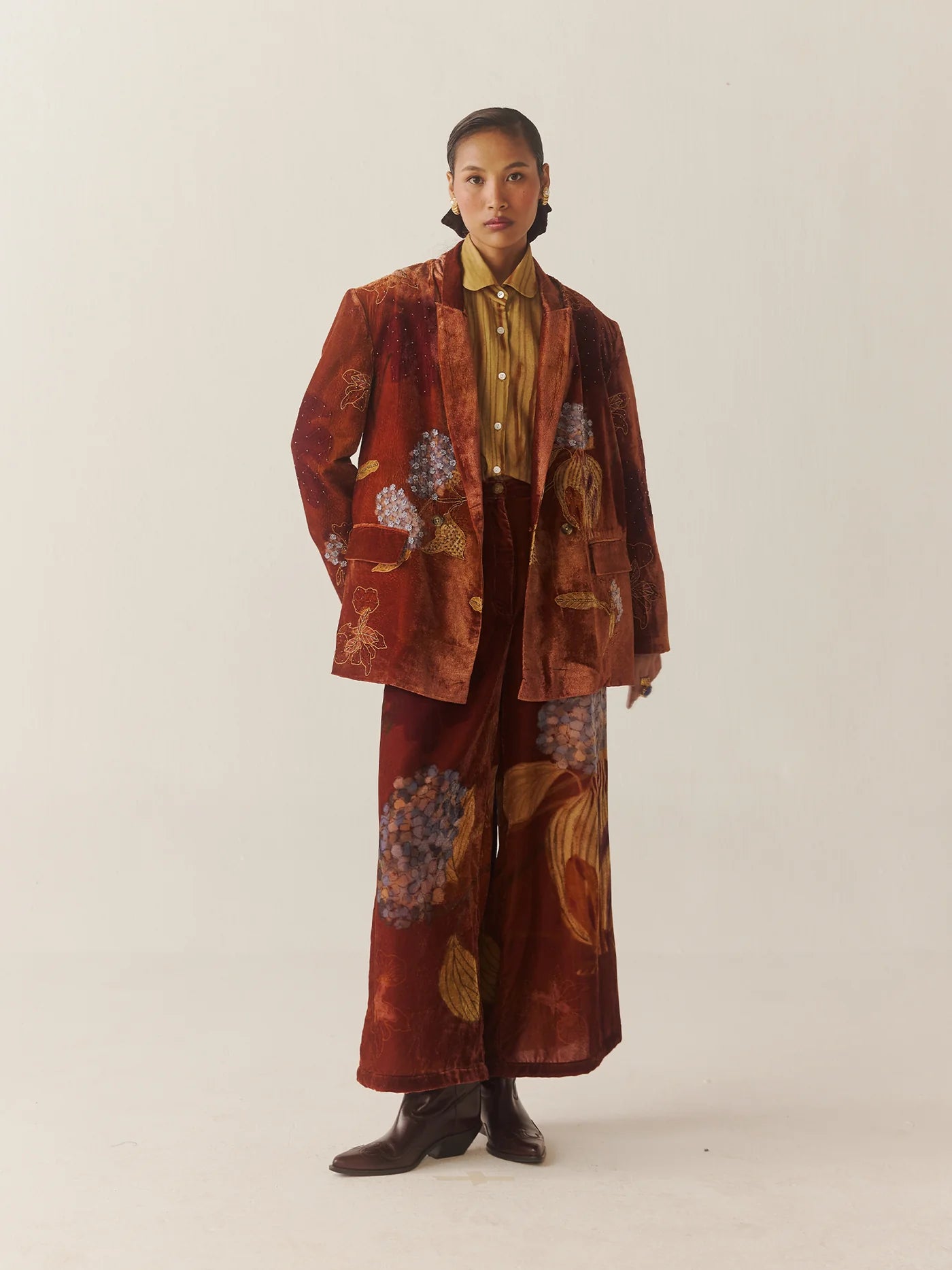 Oversized Foliage Blazer