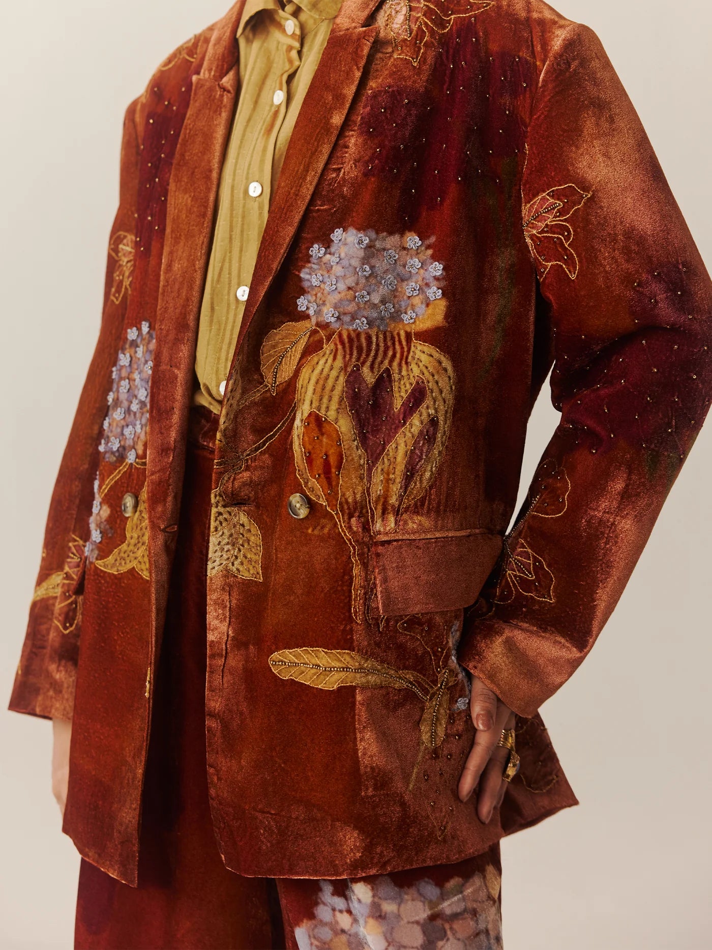 Oversized Foliage Blazer