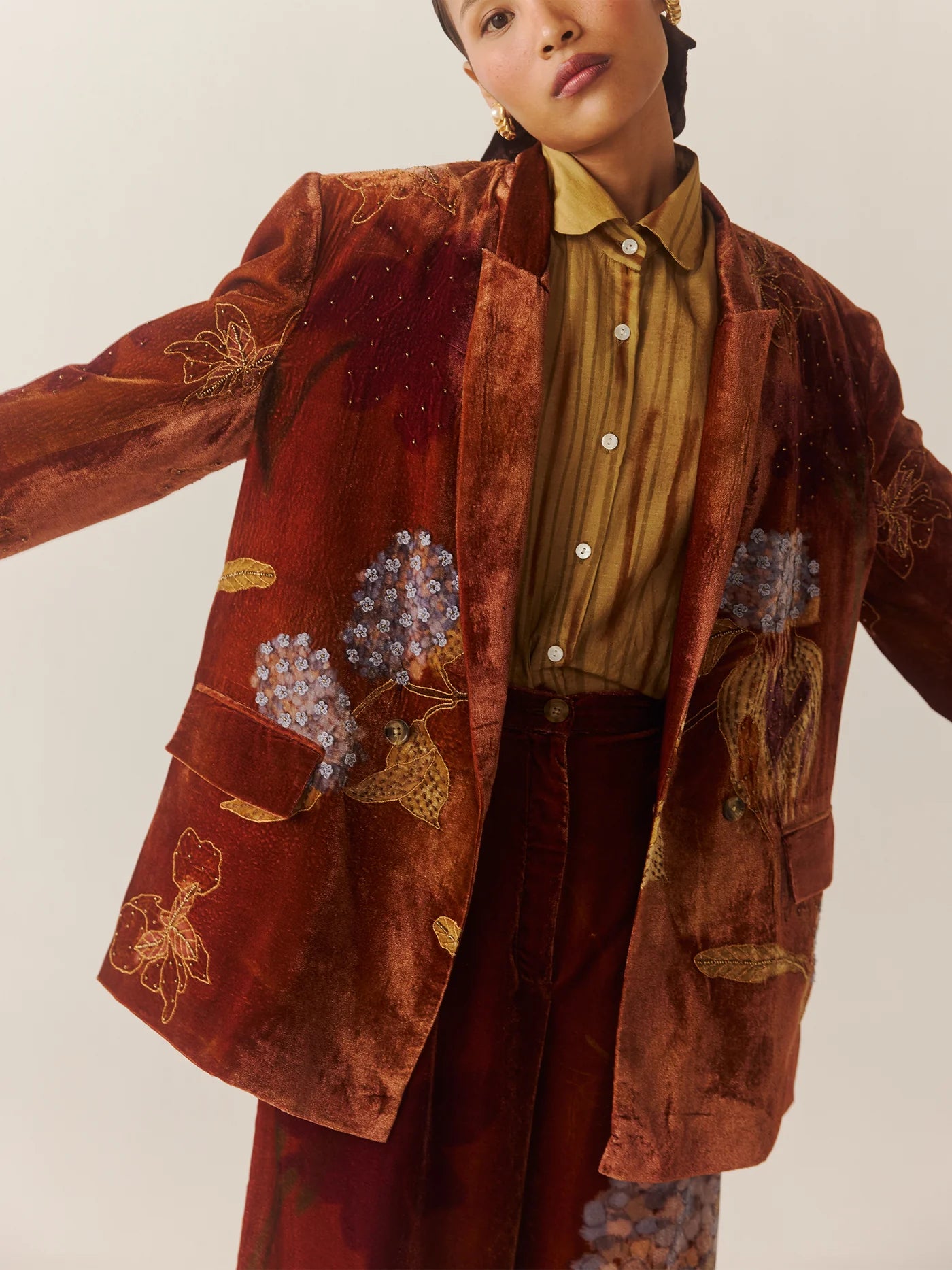 Oversized Foliage Blazer
